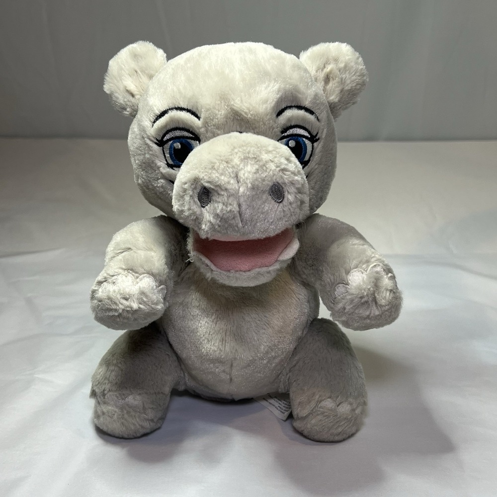 Disney Land Gray Baby Hippo Walt Disney World‎ Stuffed Plush Rare